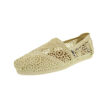 toms moroccan alpargata ankle crochet cotton natural shoes slip