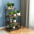 thumbnail image 4 of Costway Kitchen Bakers Rack Microwave Stand Coffee Bar w/ S-Hooks & Stemware Holder, 4 of 11