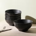 thumbnail image 6 of Stone Lain Rio 4-Piece Bowl Set Stoneware, Black, 6 of 7