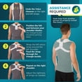 thumbnail image 5 of Corrector de postura BraceAbility Figure 8 para soporte de clavícula, 5 of 5