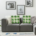 thumbnail image 3 of Nawypu 4 Leaf Shamrock St Patricks Day Throw Pillow Cover Clovers Cushion Case for Sofa Couch &nbsp;2pc, 3 of 6