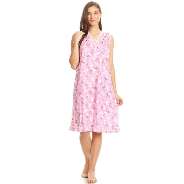 Lati Fashion - Z00112 Womens Nightgown Sleepwear Pajamas - Woman ...