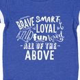 thumbnail image 4 of Inktastic Brave Smart Loyal Kind Fun Loved All of the Above Boys or Girls Baby Bodysuit, 4 of 5