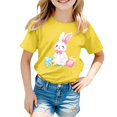 thumbnail image 2 of Easter Egg Bunny Graphic Tee for Toddler Kids Holiday Celebration Shirt Size:10-11 Years, 2 of 3