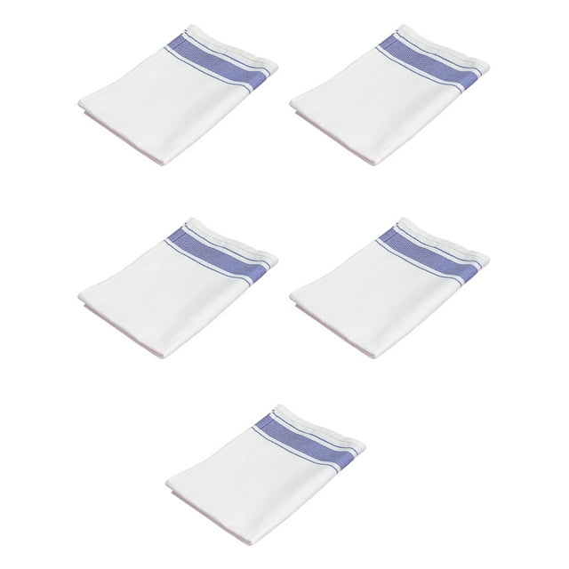 Monstrate 5 uds vaso de vidrio estropajo paños de limpieza toallas paños de cocina reutilizables ventana coche trapos Suministros de limpieza para el hogar Azul 32*50cm/5 uds Monstrate HA083870-03