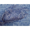thumbnail image 4 of oneOone Cotton Cambric Medium Blue2 Fabric Geometric African Fabric For Sewing Printed Craft Fabric By The Yard 56 Inch Wide, 4 of 4