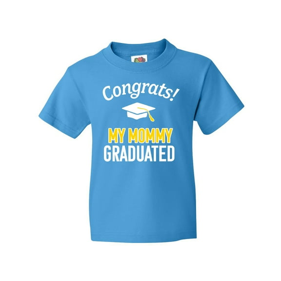 Inktastic Congrats My Mommy Graduated with cap Youth T-Shirt