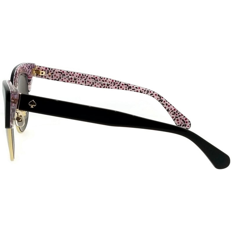 Kate Spade Karri/S Metal Womens Square Sunglasses Black Pattern Red 53mm Adult