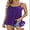 Pink2, variant on Womens Flowy Pleated Camisole Built in Bra Adjustable Straps Loose Tank Tops S-3XL