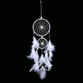 thumbnail image 3 of Aigend Window Decor - White Wind Chimes Indian Style Beads Feather Pendant Home Wall Window Decor, 3 of 8