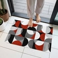 thumbnail image 2 of Vintage Mid-Century Door Mat 16x24 Inch Modern Abstract Geometric Red Gray Entryway Rug with Non-Slip Rubber, Front Door Rug Indoor Floor Mats for Living Room Bathroom Bedroom Home Office, 2 of 9