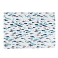 thumbnail image 1 of 4pcs Napkins Table Dinner Napkin Cotton Blue Fish Printing Cloth Napkins For Wedding Home Party, 1 of 7
