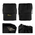 thumbnail image 3 of Unique Bargains 1 Pc Portable Drawstring Makeup Bag Black Velvet, 3 of 6