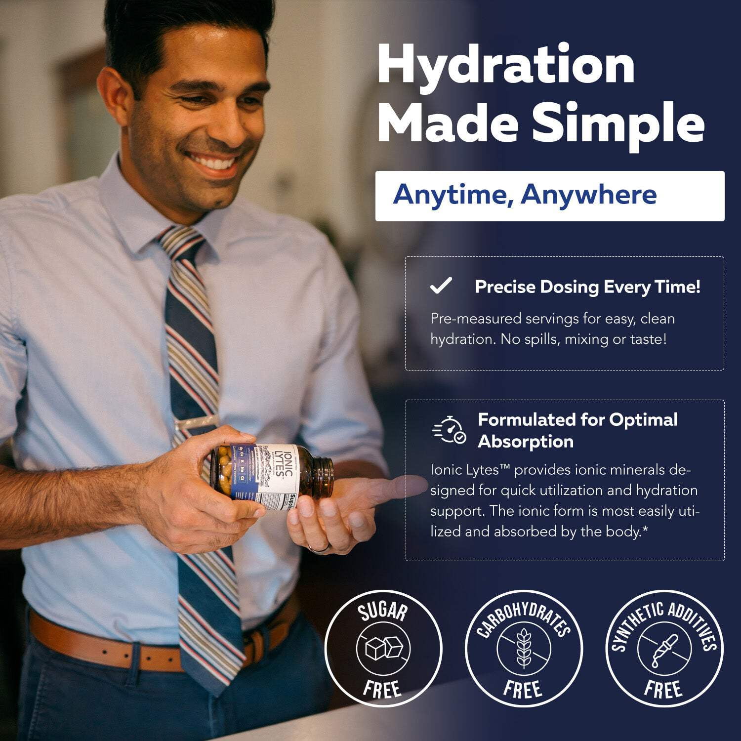 Triquetra Health Ionic Lytes™ Electrolyte Mineral Complex with Fulvic  Humic Acid - Capsules