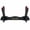 Matte Black - Tabletop, variant on HMS 1-Tier Katana Display Stand, Matte Black Wood Sword Stand with Red Felt, Tabletop Holder for Katana Wakizashi Tanto