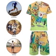 thumbnail image 5 of Adventure Time Jake The Dog Boys Girls Short Sleeve Mesh T-Shirt And Shorts Outfit Set Summer Clothes Set for Kids, 5 of 8