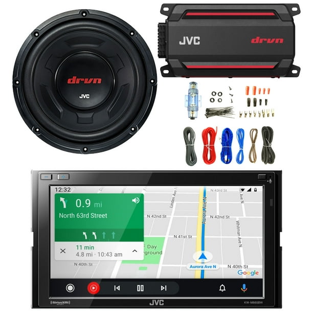 JVC KWM865BW Double DIN Bluetooth Dual USB Digital Media Car Receiver