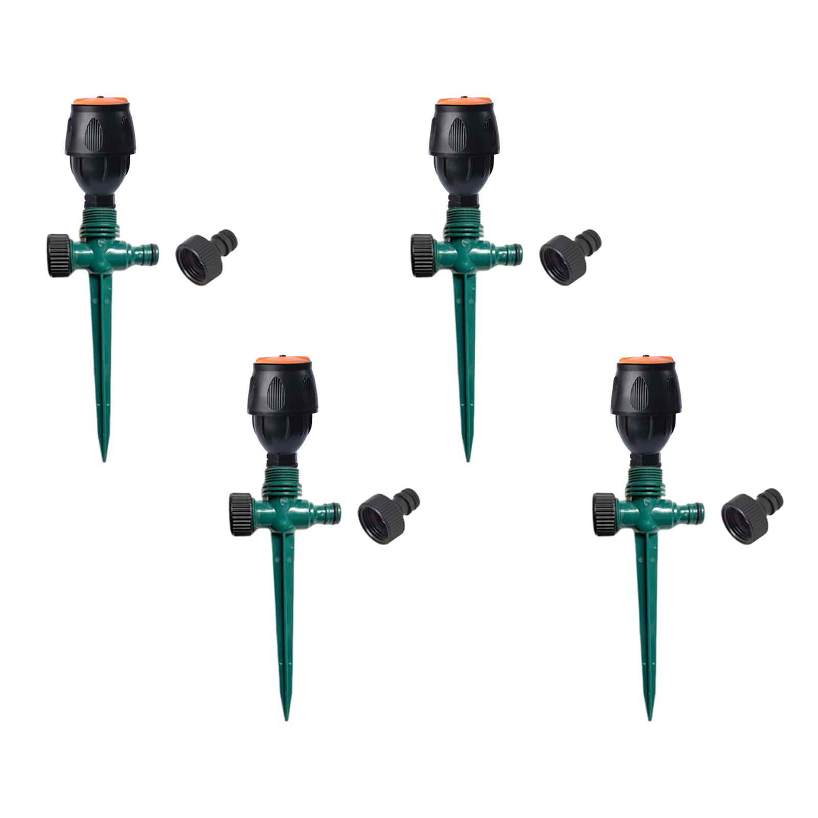 Bothyi 4x Rotating Garden Sprinklers Lawn Sprinklers Gardening Tools Versatile Supplies Green