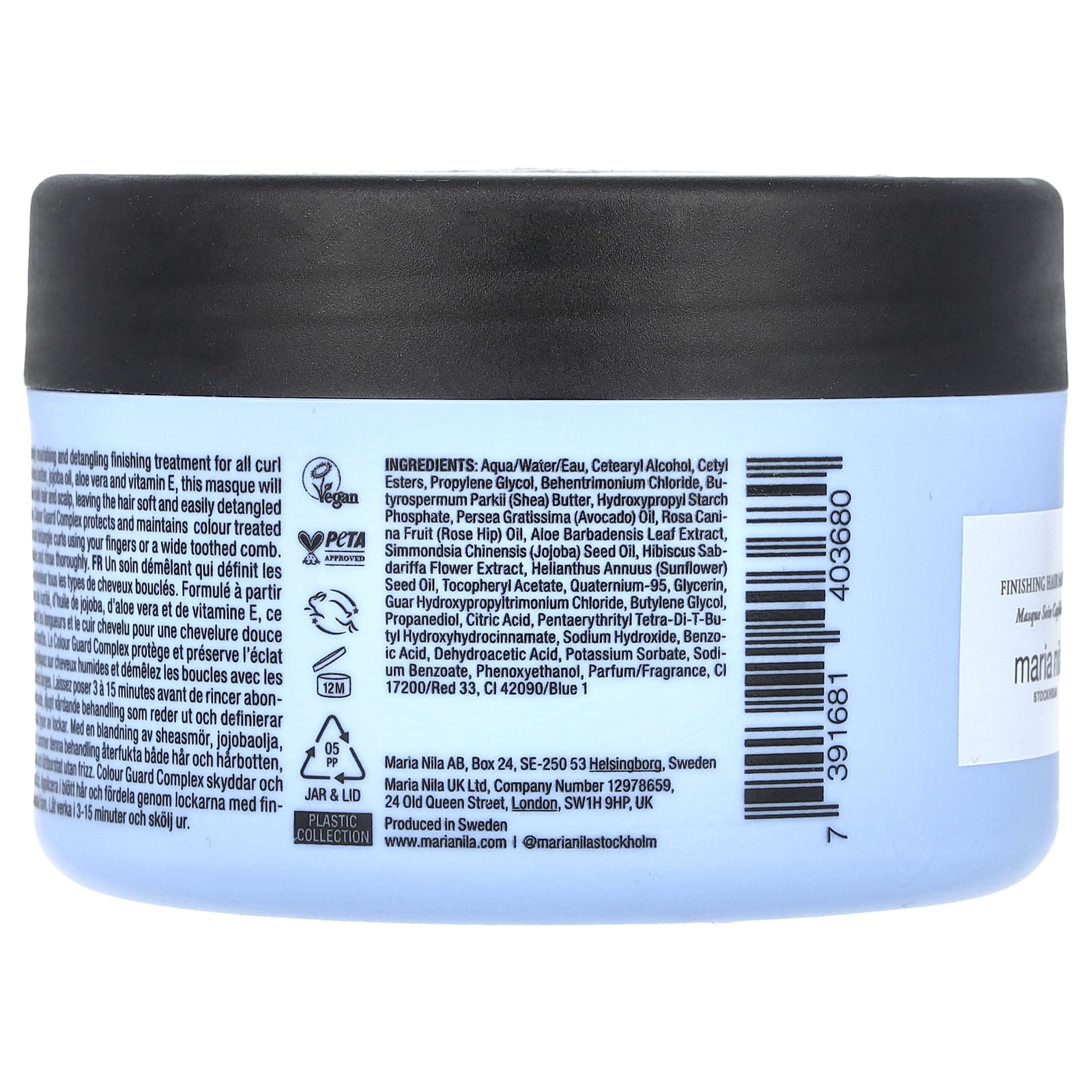 Maria Nila Coils & Curls Treatment Finishing Hair Masque, 8.5 fl oz (250 ml)