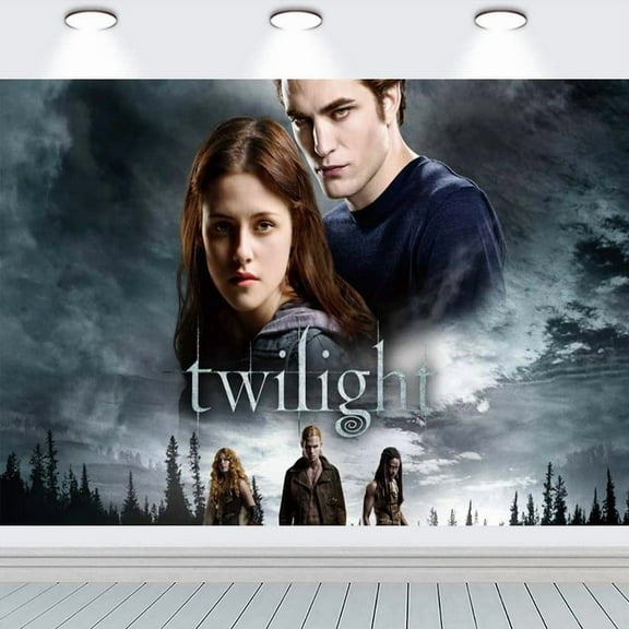 Twilight Poster Backdrop Banner Party Supplies Birthday Decorations Background for Photography Taspestry