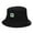 Black, variant on ZHENHONG Bucket Hats for Women Fashion Embroidery Outdoor Basin Hat Summer Sun Hat Casual Solid Color Headwear Black