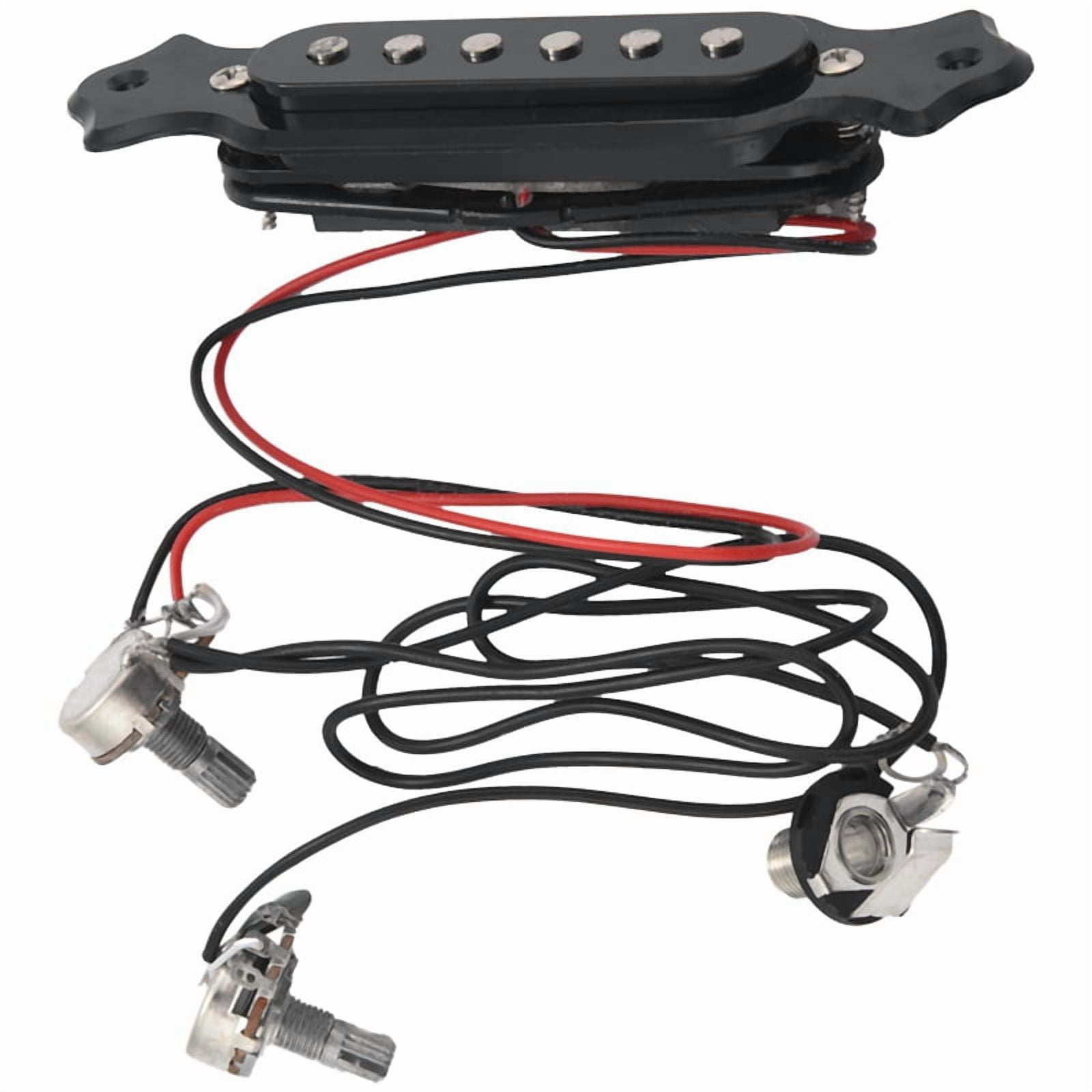 4X Magnetic Acoustic Pickup for Guitar Black