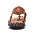 thumbnail image 2 of Mens Sandals Slippers Slip On Flip Flops for Men Shoes Leather Toe Ring Style Beach, 2 of 5