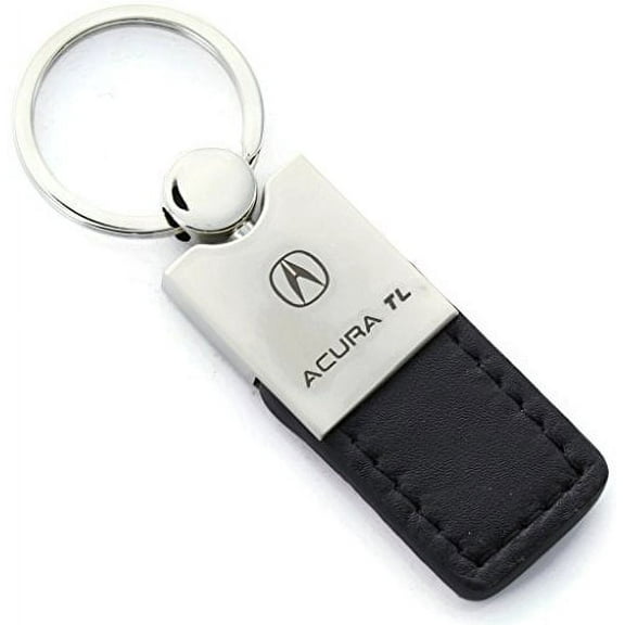 Acura TL Keychain & Keyring - Duo Premium Black Leather