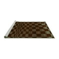 thumbnail image 2 of Ahgly Company Machine Washable Indoor Rectangle Checkered Turquoise Blue Modern Area Rugs, 2' x 5', 2 of 4