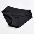 thumbnail image 3 of OWUUcdse Women's Seamless Panties, Low-rise Breathable Casual 2PC Cheeky Underwear Black Size L, 3 of 4