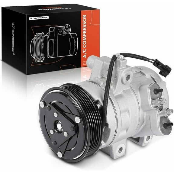 A-Premium AC Compressor with Clutch Compatible with Ford Focus 2008-2010 Transit Connect 2010-2013 L4 2.0L