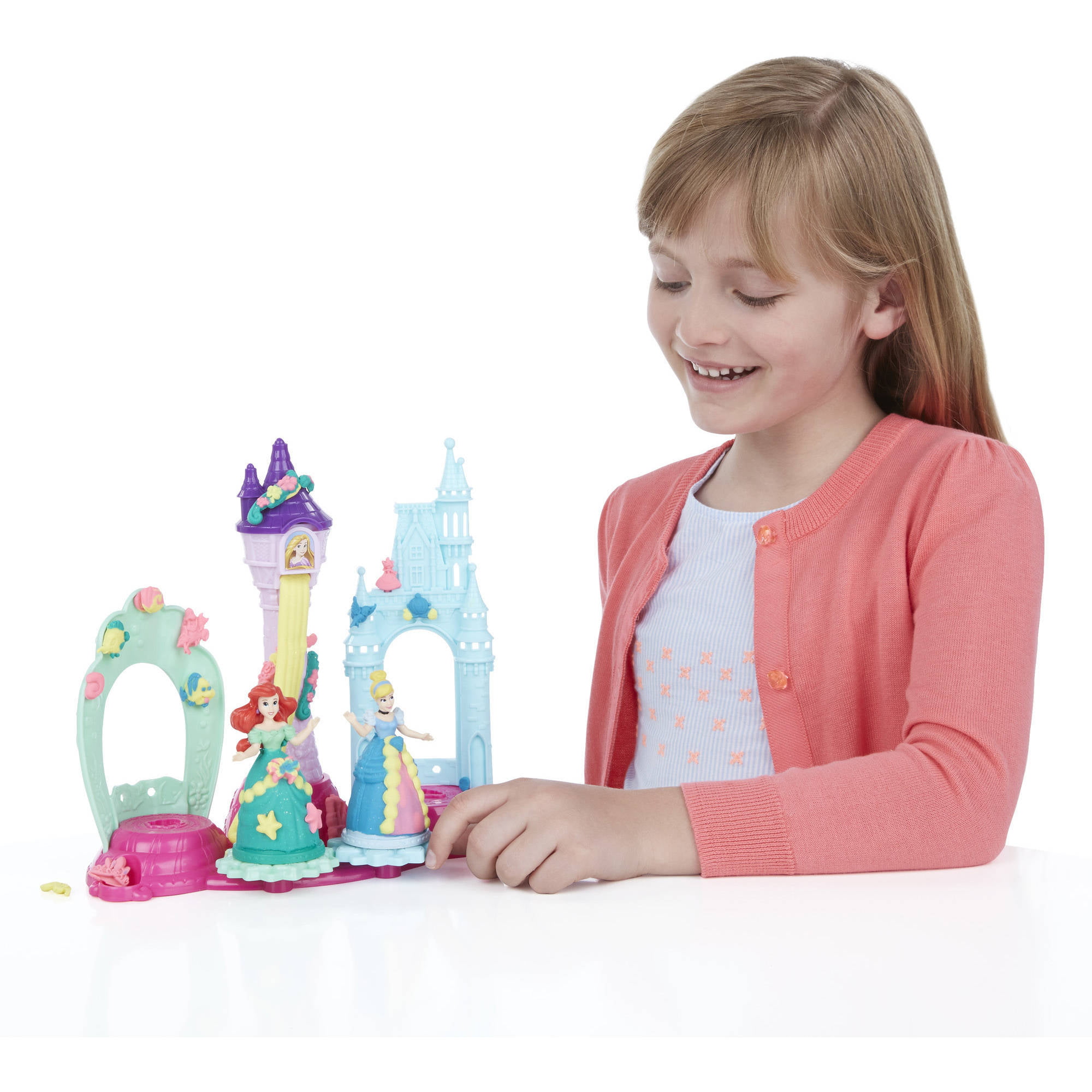 Play Doh Disney Princess Royal Palace Castle With Ariel & Cinderella Figures 