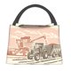 thumbnail image 1 of Fotbe Combine harvester working with tractor Bolsa Térmica Portátil con Estampado, Bolsa de Entrega de Alimentos Aislada, Bolsa Reutilizable de Gran Capacidad para Comidas y Supermercado, 1 of 6