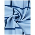thumbnail image 7 of TWZH Women Plaid Stand Collar Batwing Sleeve Buttons Front Pocket Shirt, 7 of 7
