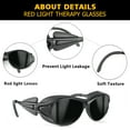 thumbnail image 3 of ANGAUSS Red Light Therapy Glasses, Eyes Protection for Tanning Goggles, IPL Laser Safety Glasses 200-2000nm, Eye Protection for Red Light Therapy, 3 of 8