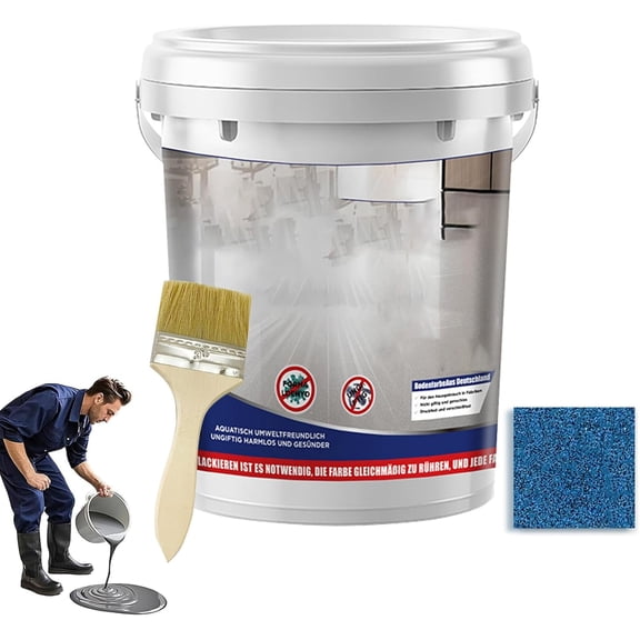 Epoxy Colored Sand Floor Paint, Forest Epoxy Floor Paint 35oz, High Gloss Marble Effect Epoxy Floors Coating Self Leveling For Indoor And Outdoor,Waterproof & Non-Slip