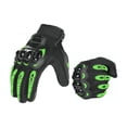 thumbnail image 1 of Guantes Protección Para Moto Pantalla Táctil Antideslizante Negro/Verde  talla XL, 1 of 6