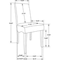 thumbnail image 5 of JERFIT 5-Piece Modern Grey and Black Dining Table Set with 4 Upholstered Chairs for Kitchen & Dining Room, 5 of 6