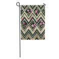 thumbnail image 1 of POGLIP Yellow Black Floral Pattern Roses Colorful Blossom Brunch Check Circle Garden Flag Decorative Flag House Banner 28x40 inch, 1 of 2