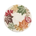 thumbnail image 1 of Elrene Leaf Wreath Braided 15″ Round Placemat, 1 of 3