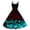 2# Black, variant on Halloween Dresses for Women Sleeveless Casual Printed Retro Plus Size Dress For Cocktail Holiday Occasions