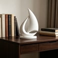 thumbnail image 6 of Modern Sculptures Home Decor, Sailboat Decor Ornament, Boat Decorations Statue Decor, Art Sculptures and Statues, Sailboat Gifts Home Office Bathroom Shelf Decor, 6 of 6