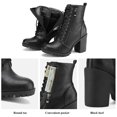 thumbnail image 3 of Botas de Combate para Mujer DREAM PAIRS Silverado con Tacón de 9 cm, 3 of 6