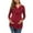 Red, variant on Sodopo Fall Maternity V-Neck Long Sleeve Bandage Solid Color Breast-Feeding Pregnant Nursing Blouse Tops