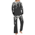 thumbnail image 3 of Tnhcen 2 Piece Women's Pajamas Sets Long Sleeve Lounge HomewearSoft Ladies Pjs Sets for Women S-3XL, 3 of 5