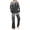 Black, variant on 2 Piece Women's Pajamas Sets Long Sleeve Lounge HomewearSoft Ladies Pjs Sets for Women S-3XL