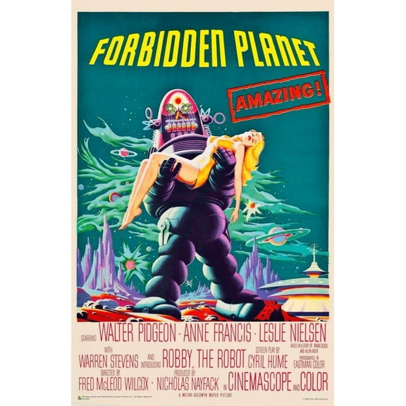 Forbidden Planet - Vintage Movie Advertisement Mini Poster 11" x 17"