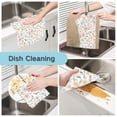 thumbnail image 2 of Yayeee 6 Pack Kitchen Dish Cloths Set for Washing Soft Drying Absorbent Microfiber Towels, Pastel Floral Pattern, 2 of 9