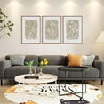 thumbnail image 2 of Botanical Farmhouse Wall Art Set, Framed Boho Plant Wall Decor, Neutral Minimalist Floral Wall Painting, Rustic Wildflower Canvas Art Prints for Living Room, Bedroom, Bathroom - Large 16"x24"x3, 2 of 6