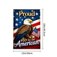 thumbnail image 4 of Amhnf Proud To Be American Eagle Flag With Usa Flag Design On Blue And Red Background For Home Outdoor Garden Yard Decor 12x18 inch, 4 of 5